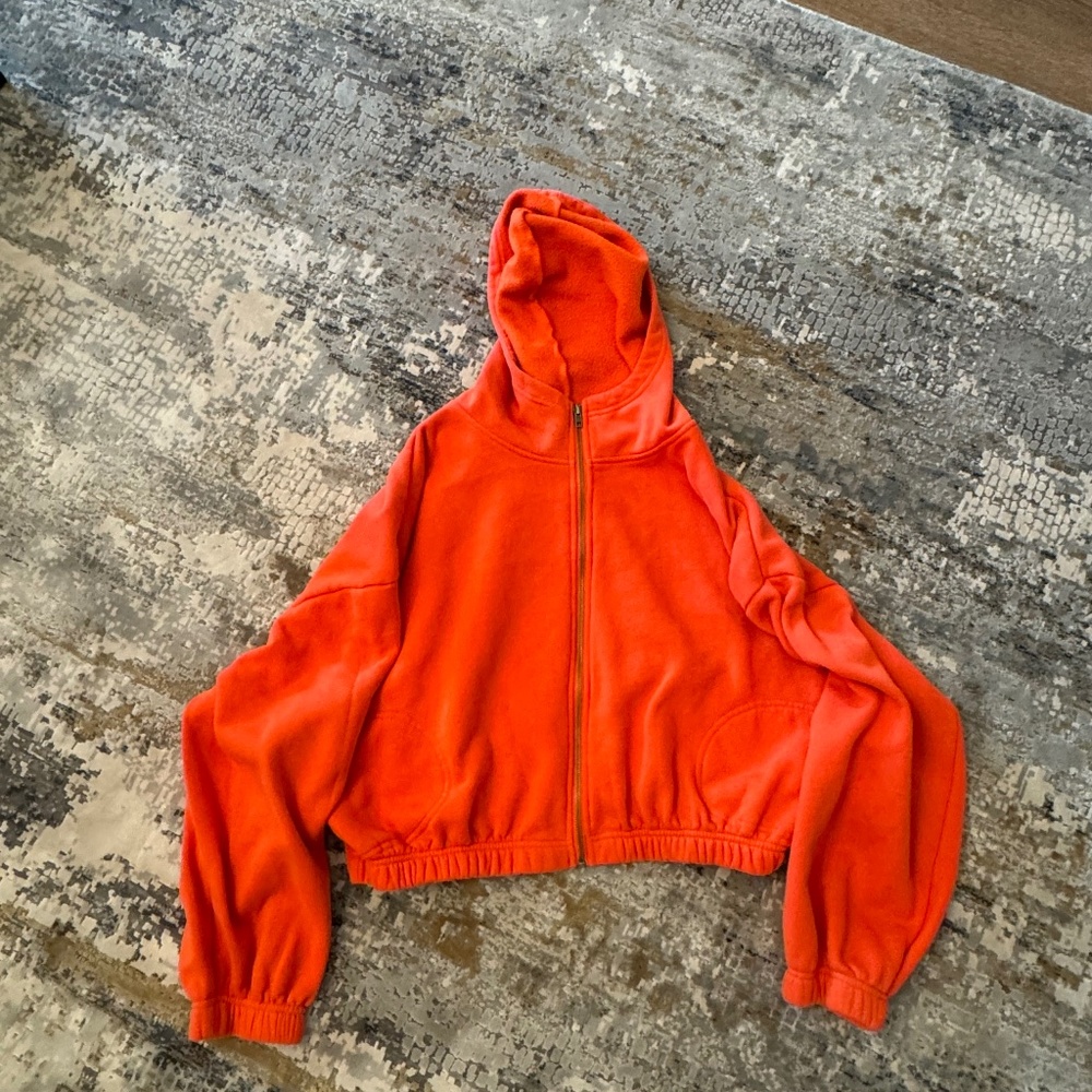 bdg cropped red jacket